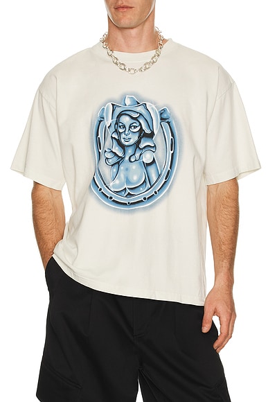 Remington Stone Chrome Cowgirl Tee in Creme