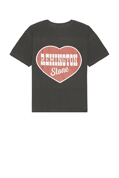 Remington Stone Big Heart Tee in Pepper