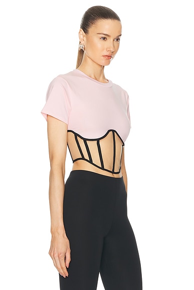 Shop Rta Angelo Top In Festive Pink