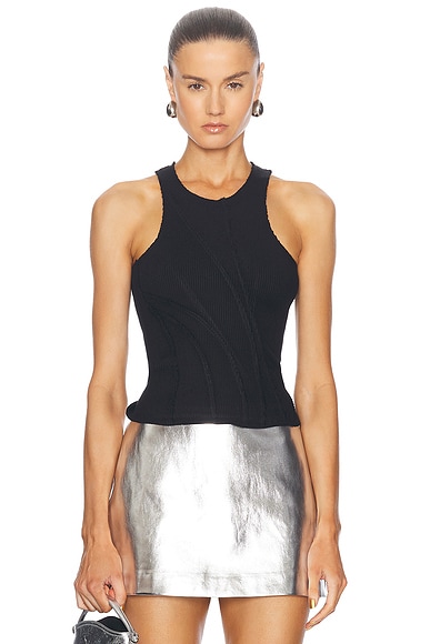 RTA Vida Tank Top in Black
