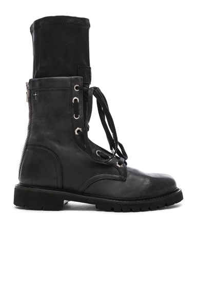 Leather Combat Boots