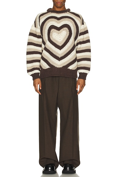 Hearty Hand Knit Sweater