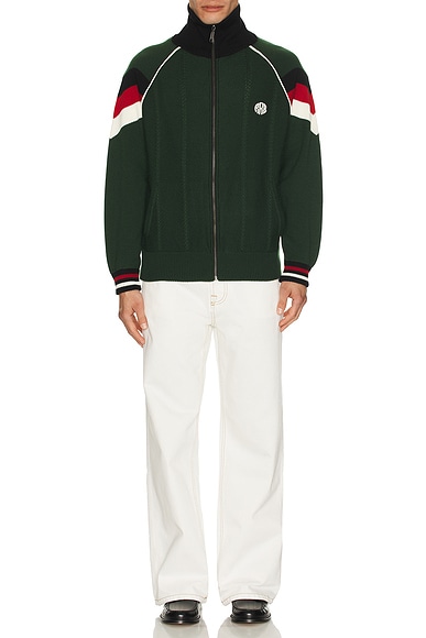 Knitted Zip Track Jacket
