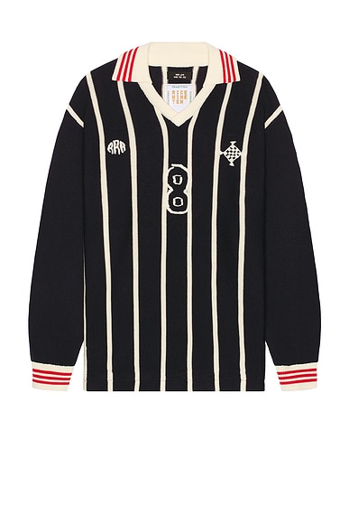 rice nine ten Long Sleeve Soccer Jersey in Navy | FWRD rice nine ten Long Sleeve Soccer Jersey in Navy | FWRD