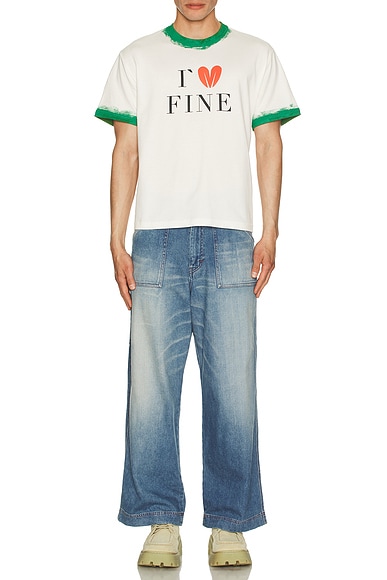 Hand Painted Ringer Tee