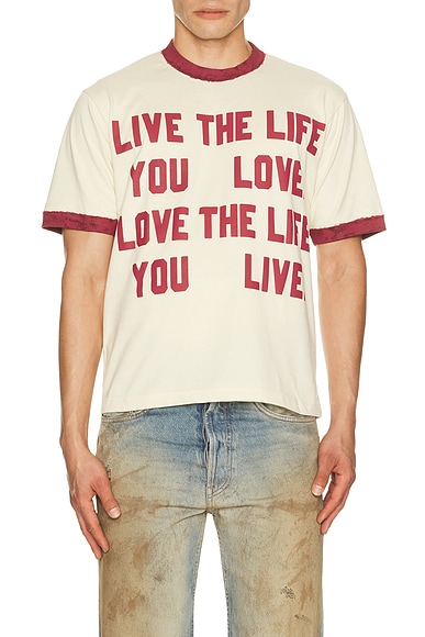 Hand Paint Ringer T-Shirt
