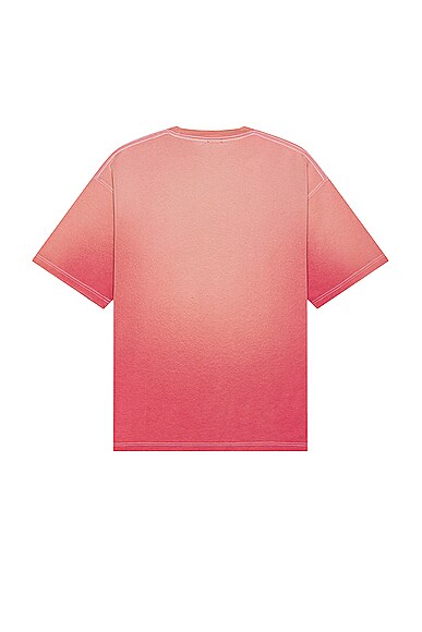 Shop Rice Nine Ten Gradation Dyed Tee In Red