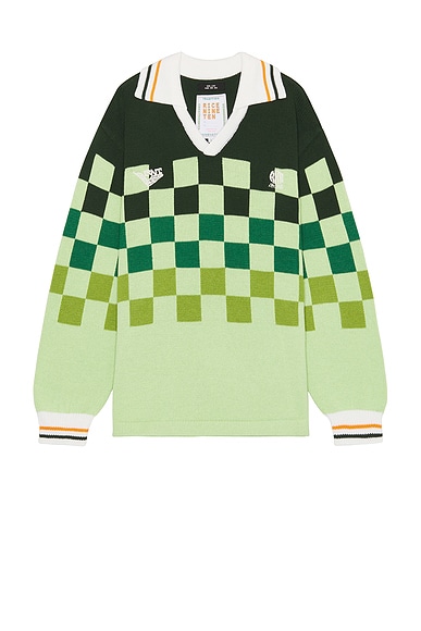 Knitting Checkered Soccer Jersey