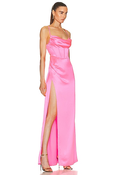Shop Retroféte Rosa Dress In Hyper Pink