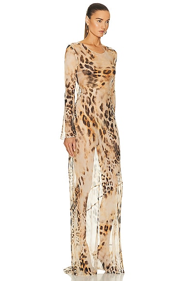 Shop Retroféte Vienna Dress In Vintage Cheetah