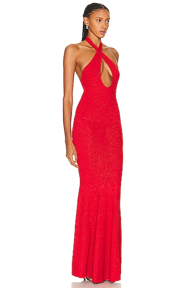 Shop Retroféte Verona Dress In Red