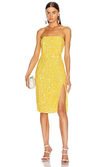 Click to view more detailed imagery on our partner's website RetrofÉTe Arryn Dress In Yellow