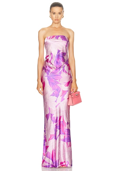 Melody strapless dress rococo sand store