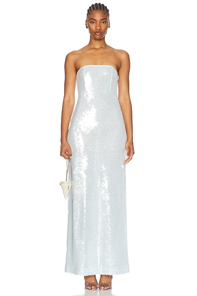 retrofete Beth Sequin Dress in Dove