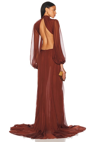 retrofete Rosalinda Dress in Chestnut