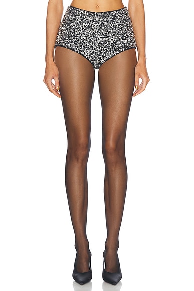 retrofete Braelynn Crystal Hot Short in Black