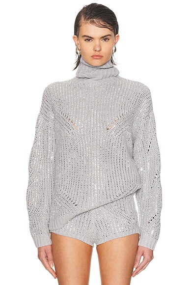 retrofete Camden Sweater in Grey & Silver