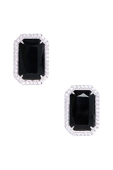 retrofete Hope Gemstone Earrings in Black