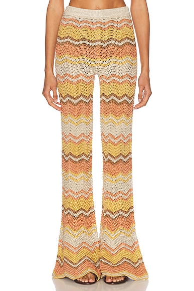 retrofete Amira Pant in Metallic Multi