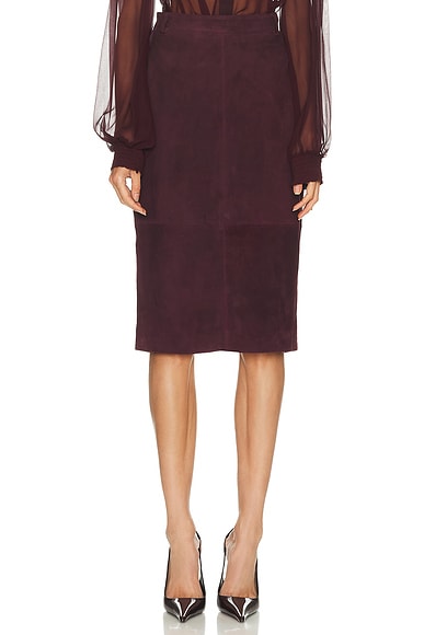 retrofete Marcella Skirt in Bordeaux