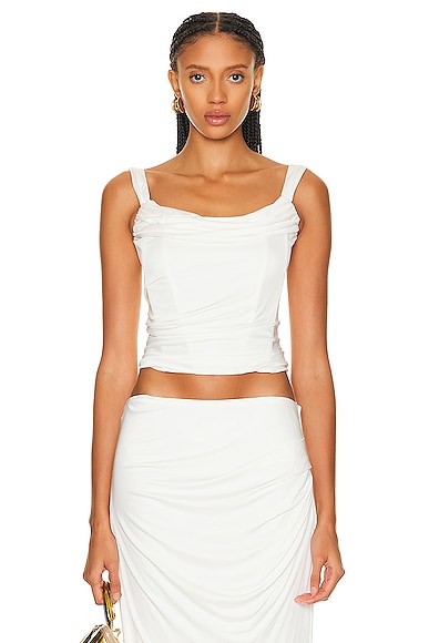 Shop Retroféte Lowis Top In White