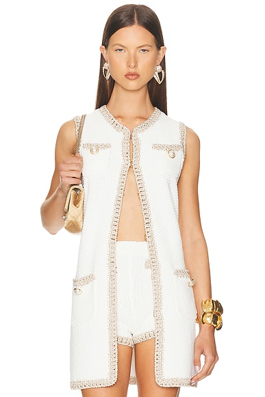 retrofete Peppa Vest in Optic White