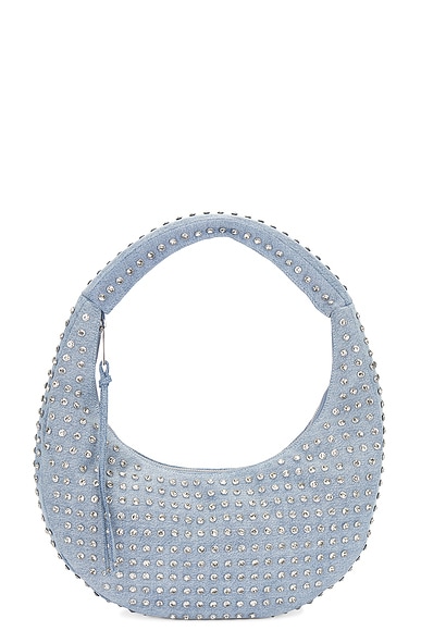 retrofete Elodie Large Bag in Chambray & Silver