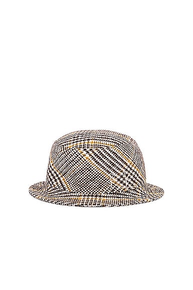 Wool Plaid Bucket Hat