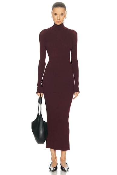 Gab Turtleneck Rib Dress