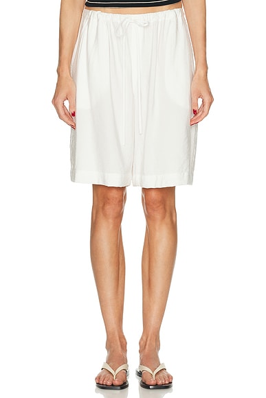 SABLYN Gemma Cinched Long Short in White