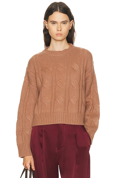 Tristan Crewneck Cable Pullover Sweater
