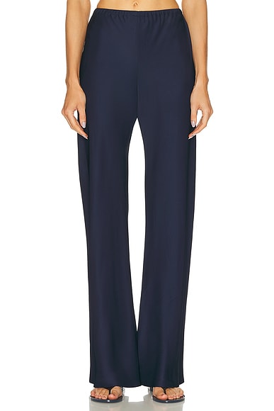 SABLYN Rio Flared Bias Cut Pant in Midnight Navy