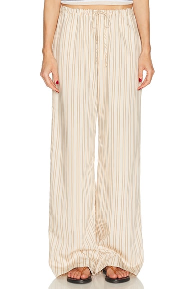 SABLYN Gemma Stripe Pull On Pant in Dune