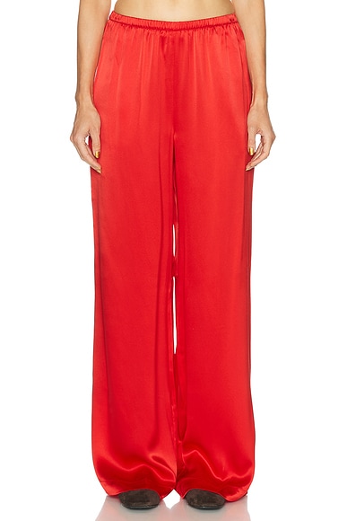 SABLYN Lexi Low Rise Relaxed Pull On Pant in Scarlet
