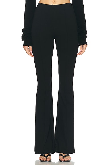 SABLYN High Rise Pintuck Flare Pant in Black