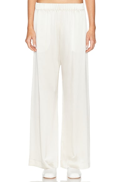 SABLYNBrynn High Rise Pull On Wide Leg Pant in Gardenia