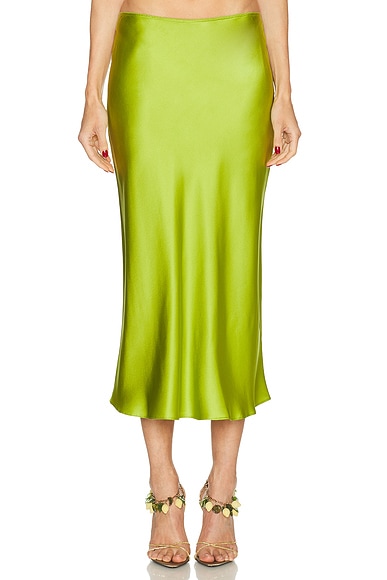 SABLYN Miranda Scallop Skirt in Chartruese