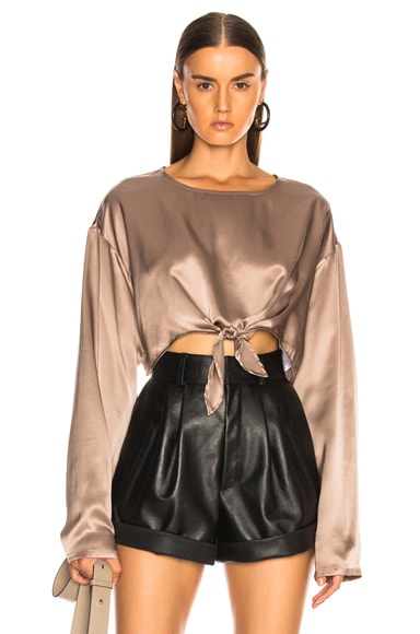 Roc Knotted Silk Top