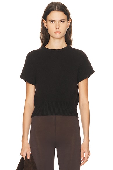 SABLYN Jones Saddle Raglan Short Sleeve Top in Oak Tree