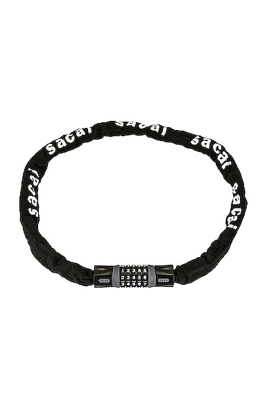 Sacai Bicycle Lock Chain in Black