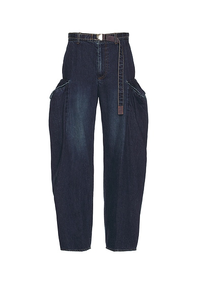 Sacai Denim Pants in Blue