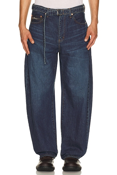 Sacai Denim Pants in Blue