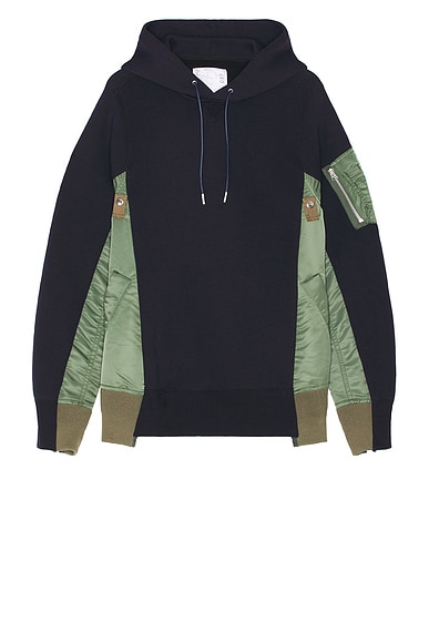 Sponge Sweat X Nylon Twill Hoodie