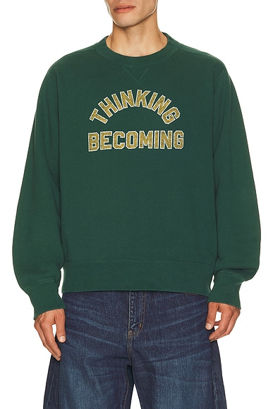 Sacai Graphic Pullover in Green