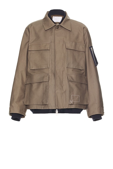 x Wtaps Cotton Back Satin Jacket