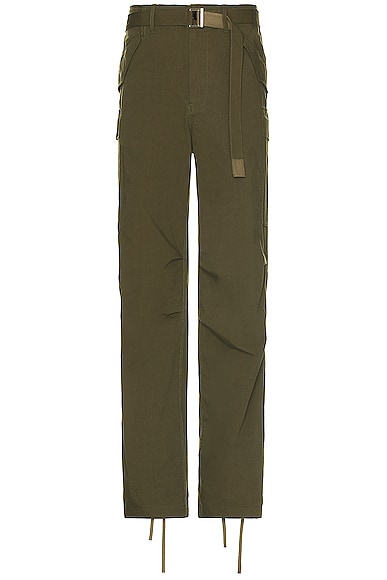 Rip Stop Pants in Olive