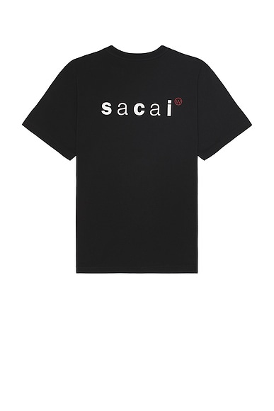 SACAI | x WTAPS Flock Print Cotton T-shirt | Men | Lane Crawford