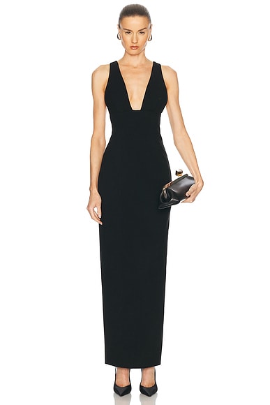 SANS FAFF Stella Maxi Gown in Black
