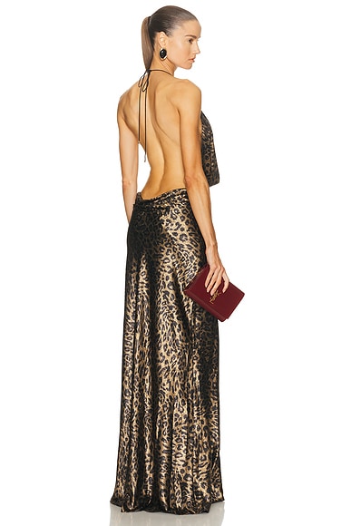 SANS FAFF Safi Leopard Dress in Leopard Gold
