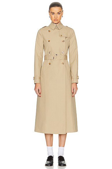 Shop Sans Faff New York Trench Coat In Camel